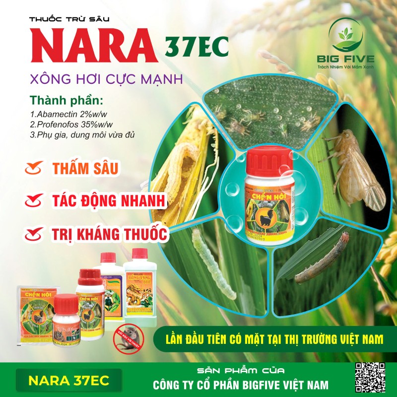 Thuốc trừ sâu NARA 37EC xông hơi cực mạnh, hiệu quả phòng trừ cao 