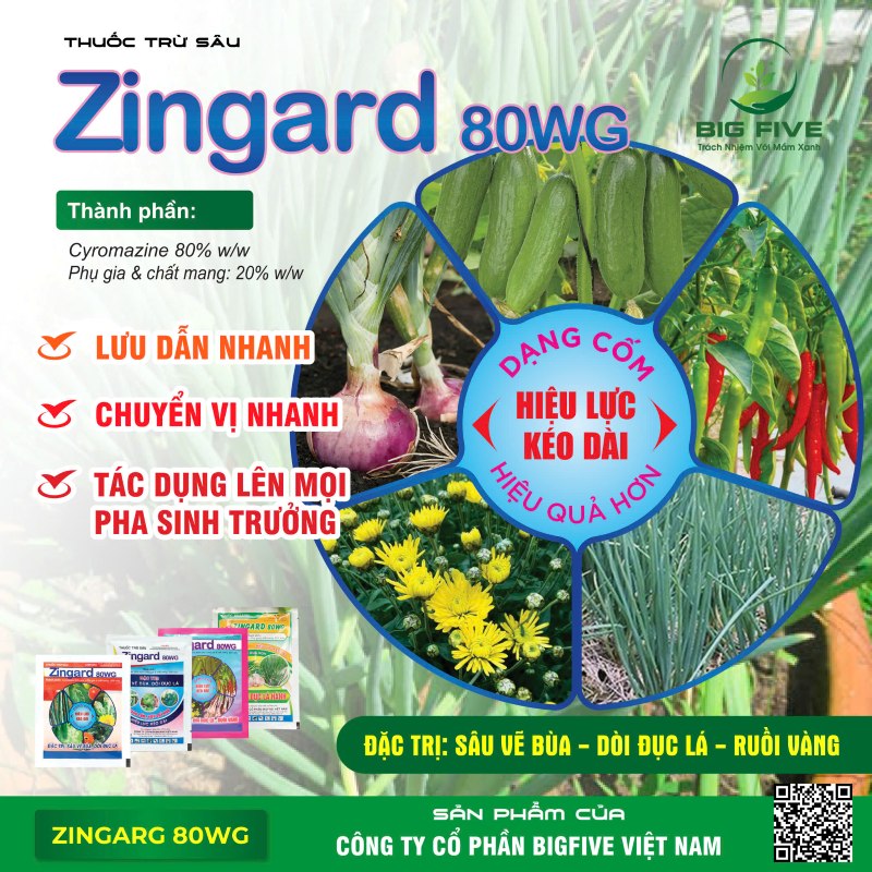 THUỐC TRỪ SÂU ZINGARD 80WG DẠNG CỐM HIỆU QUẢ HƠN